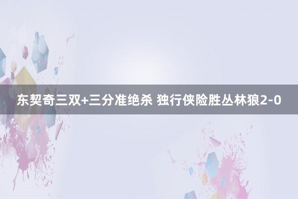 东契奇三双+三分准绝杀 独行侠险胜丛林狼2-0